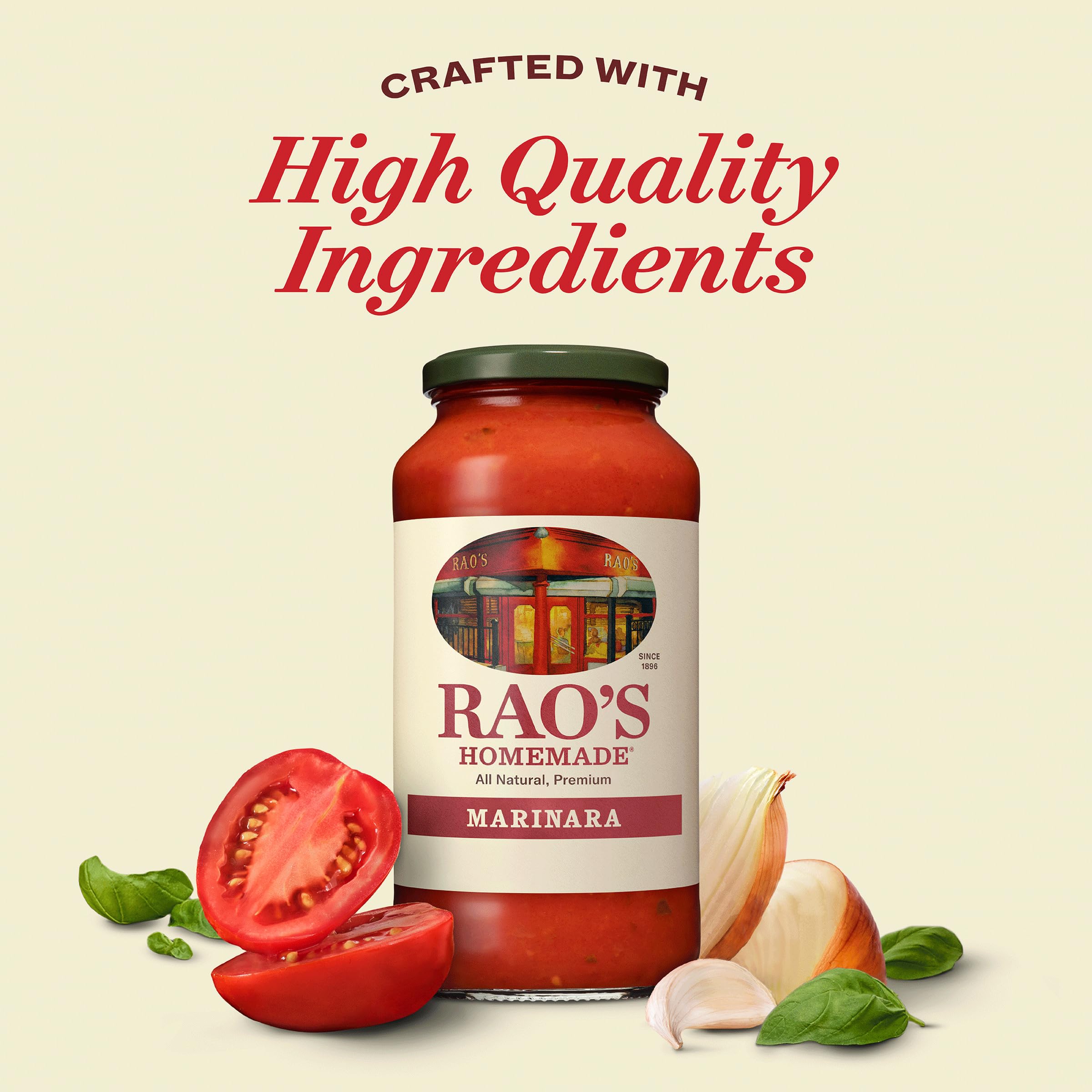 Slow-cooked small-batch Rao's Marinara delivers rich homestyle taste