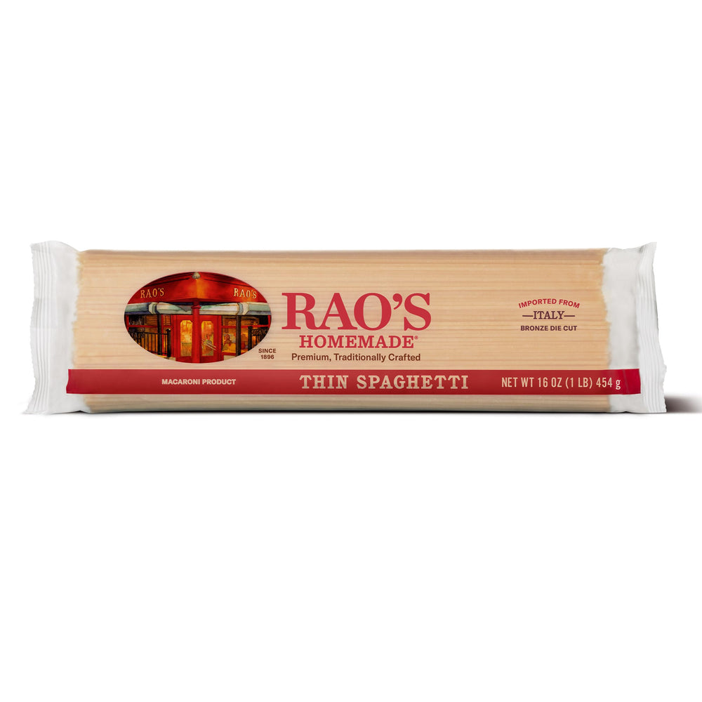 Rao's Homemade thin spaghetti 16oz pack, ready to pair with sauce