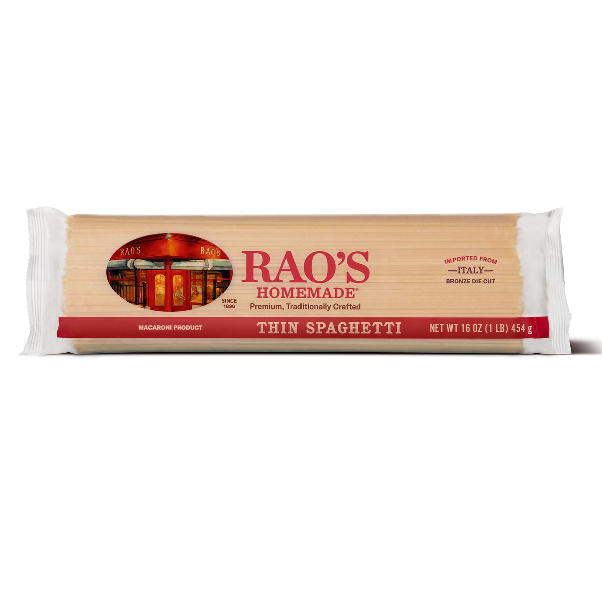 Rao's Homemade thin spaghetti 16oz pack, ready to pair with sauce
