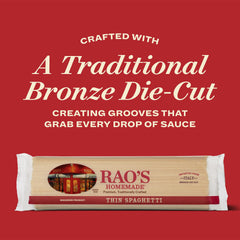 Rao's pasta drying with bronze-die cutting method