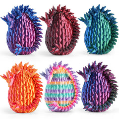 Rapean eight-inch dragon egg shell with hidden dragon figure for imaginative play