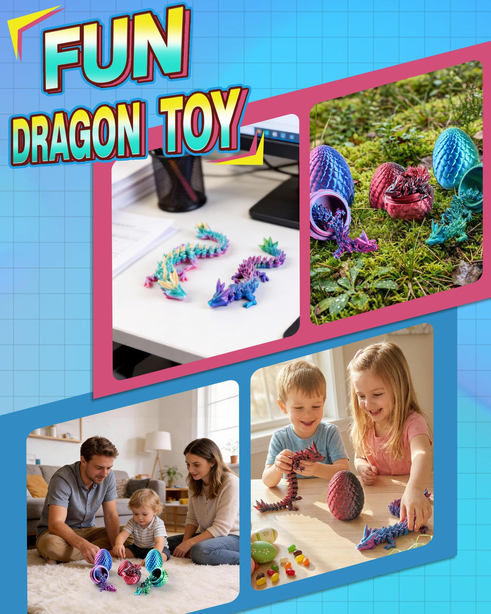 Rapean lightweight dragon collectibles safe for kids.