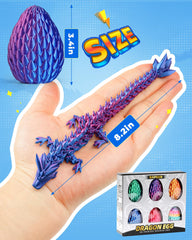 Rapean dragon egg with inside figure ready for display and storytelling