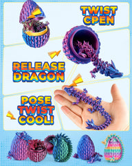 Rapean Easter dragon egg decoration suitable for festive baskets and displays