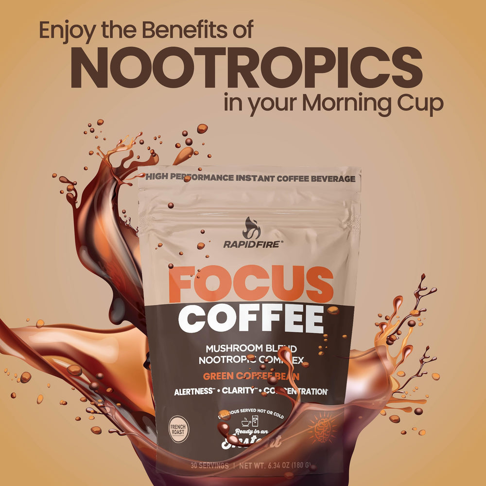 Rapid Fire Focus French roast aroma delivers bold flavor hot or cold.