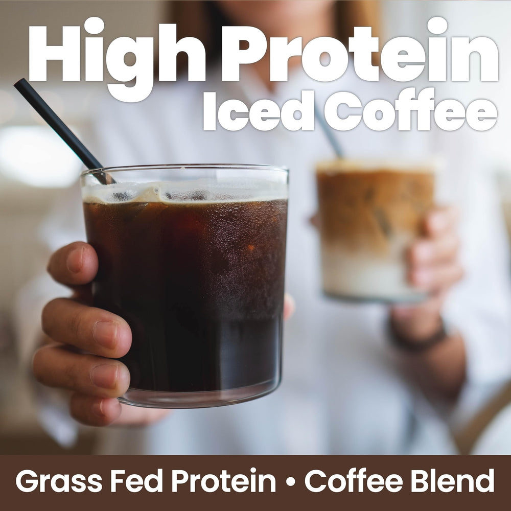 Rapid Fire Protein Coffee Hazelnut packaging front highlights 15 servings for easy planning.