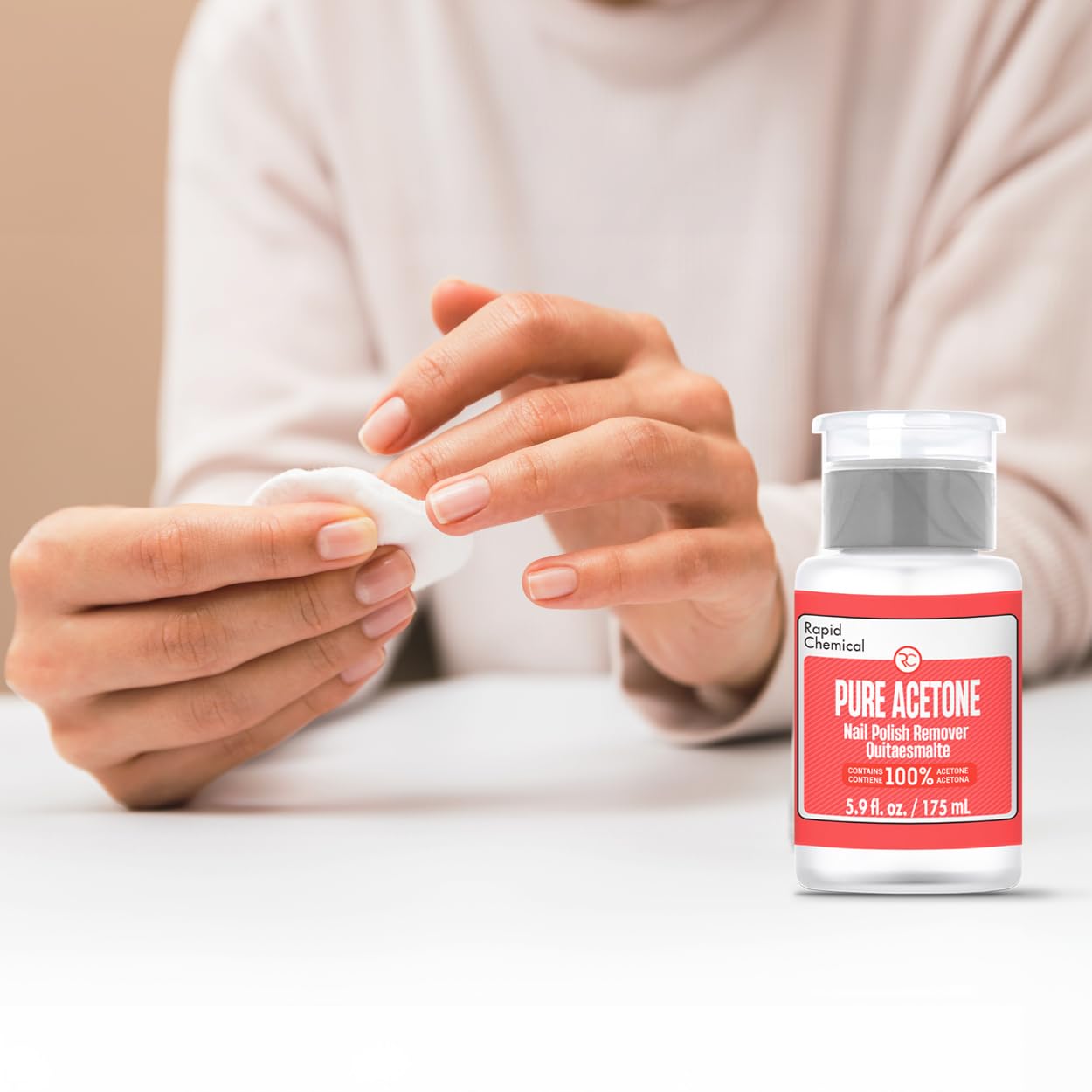 RAPID PROTECTANT acrylic nail removal solvent at the manicure station