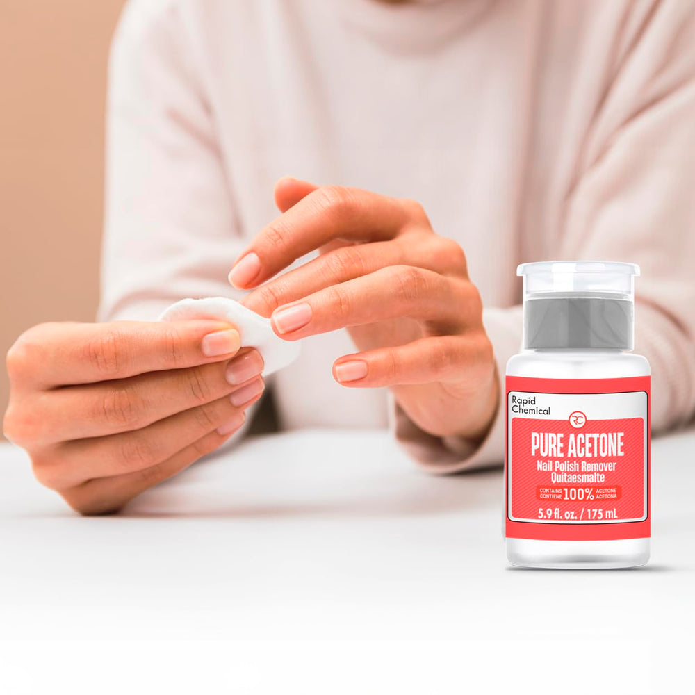 RAPID PROTECTANT acrylic nail removal solvent at the manicure station