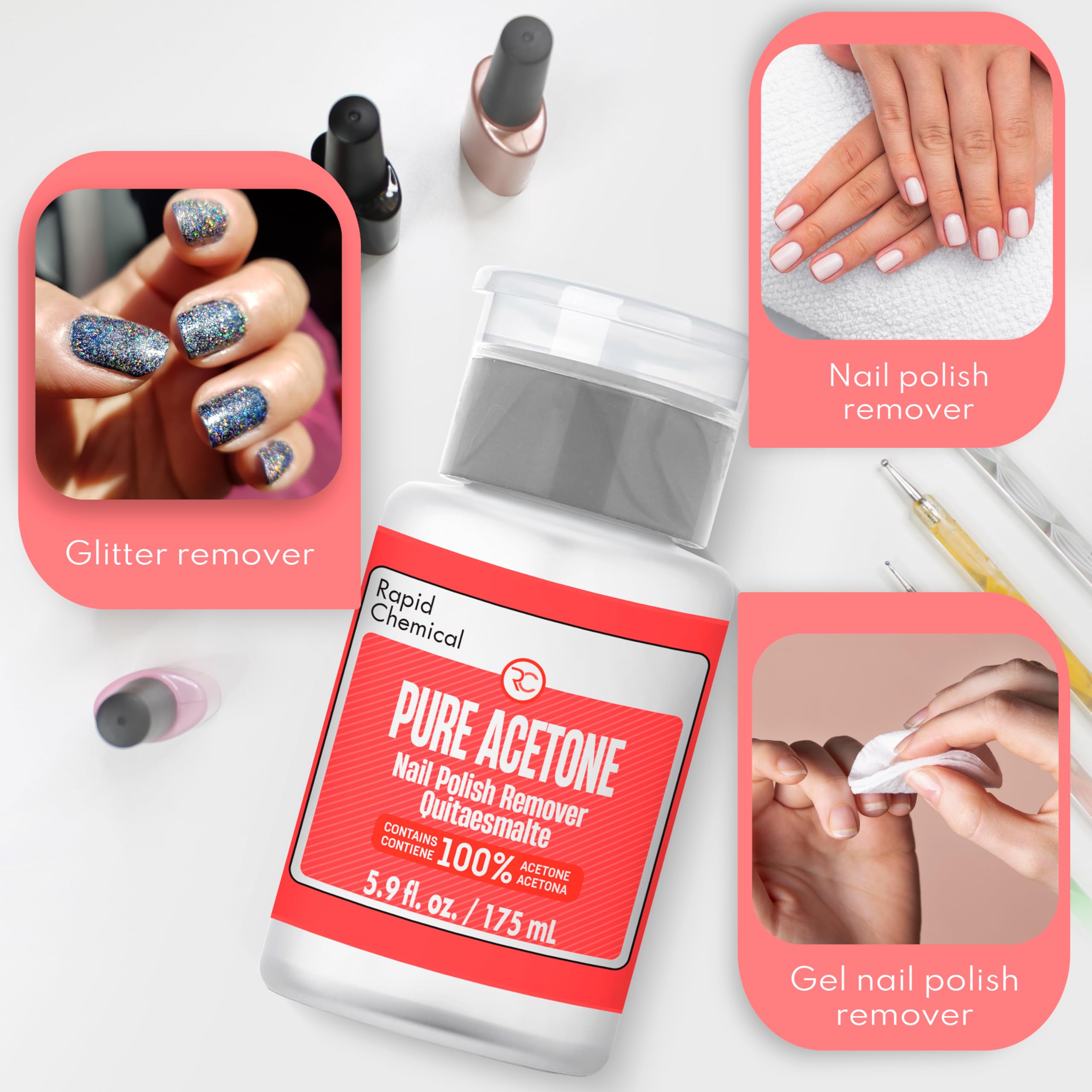 RAPID PROTECTANT remover for traditional polish, gel polish, and acrylics