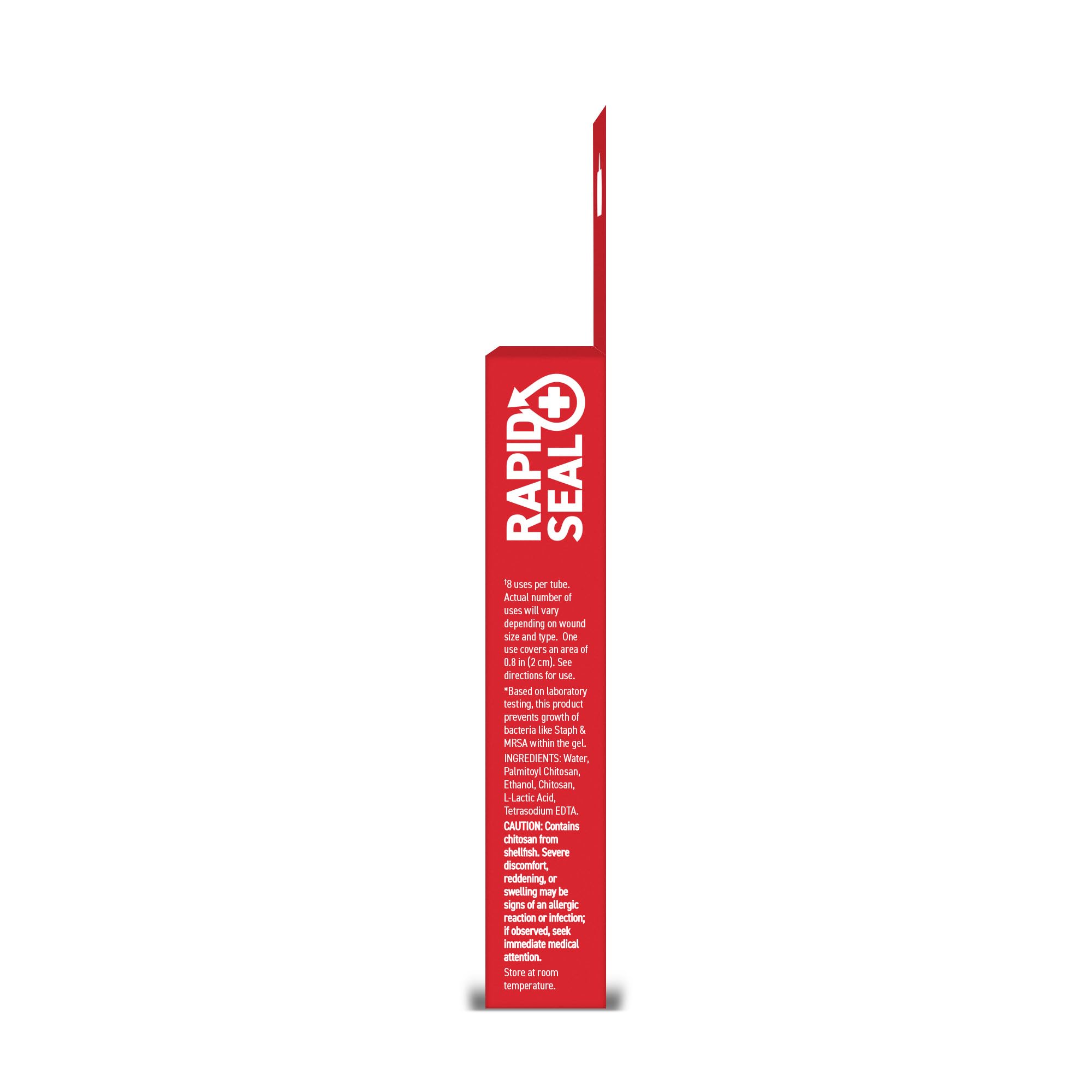 Rapid-Seal protective seal remains on skin after application for a neat finish