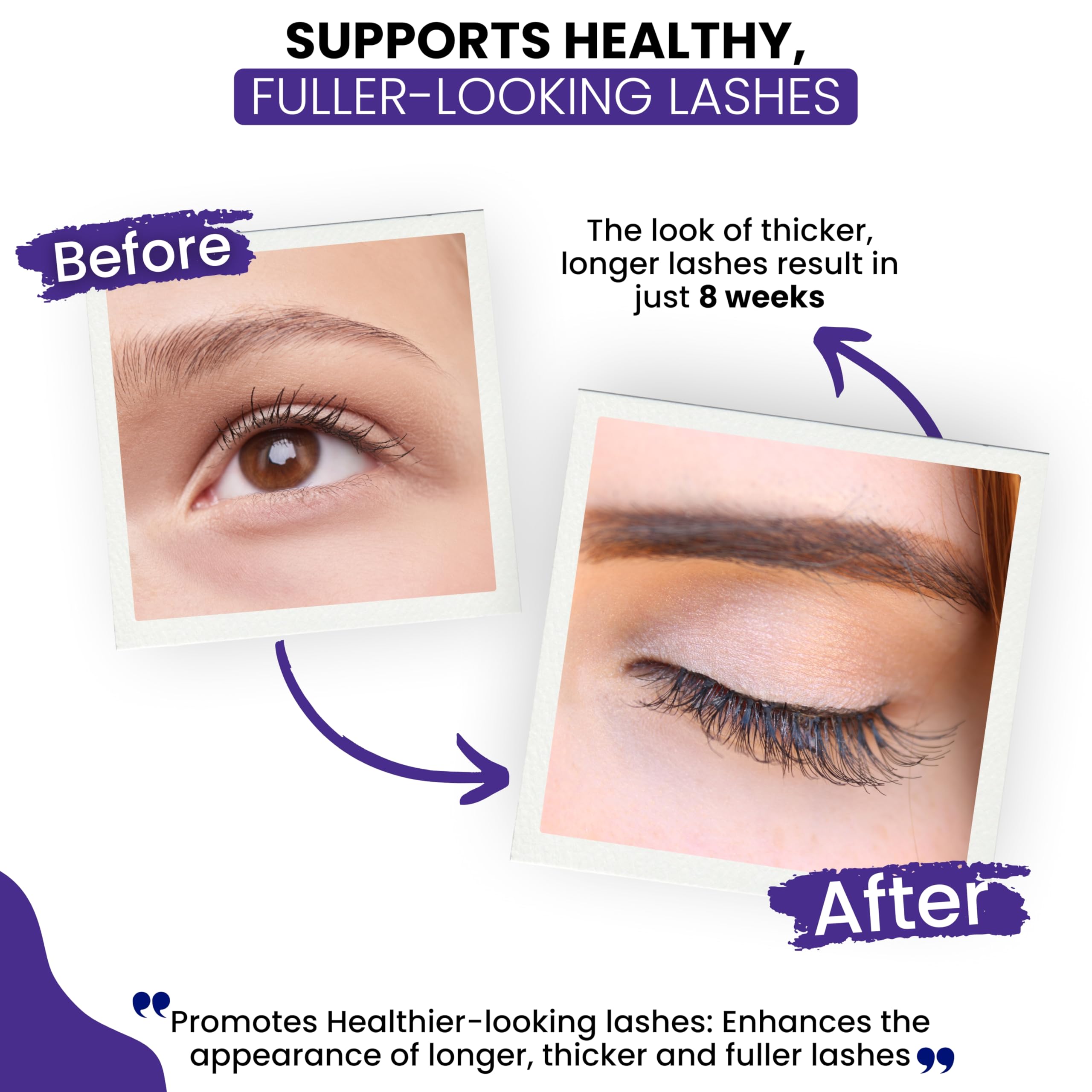 Hydration-focused image hinting at nourishing feel for lashes.