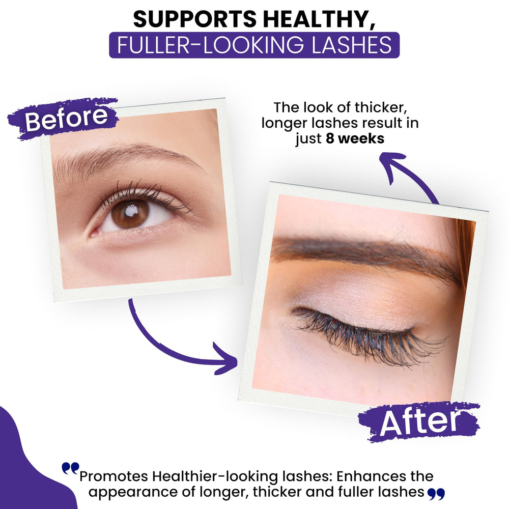 Hydration-focused image hinting at nourishing feel for lashes.