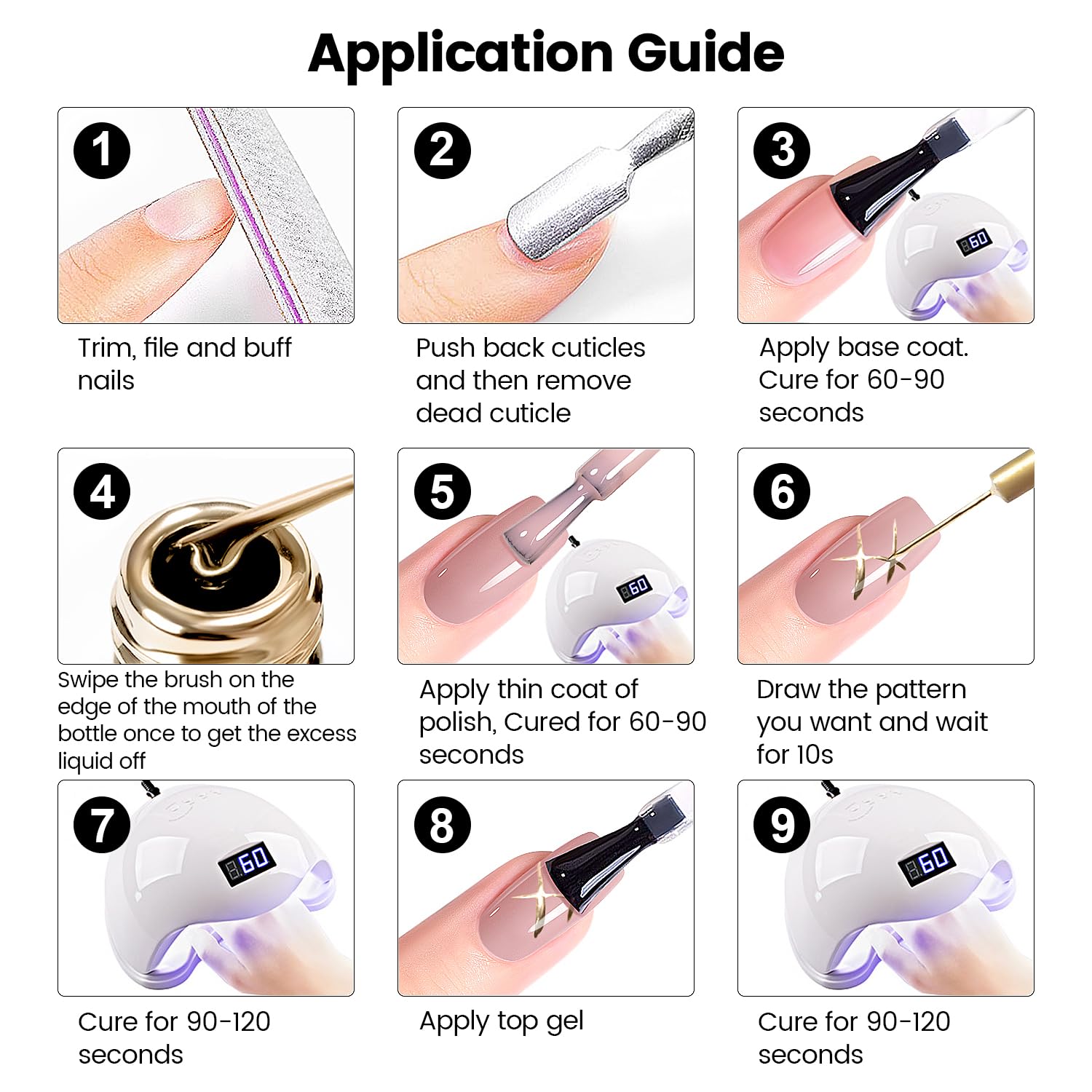 RARJSM chrome-like shine enhances any manicure.