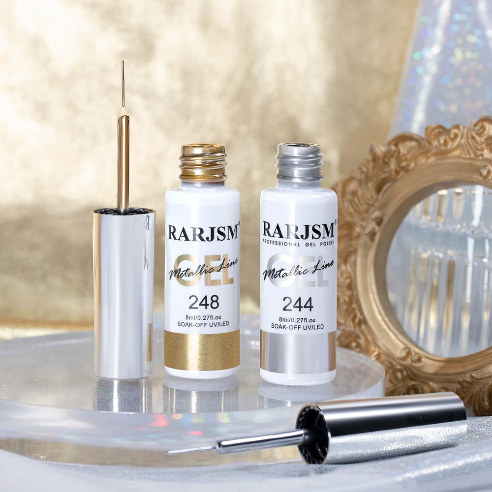 RARJSM built-in thin brush enables precise nail lines.