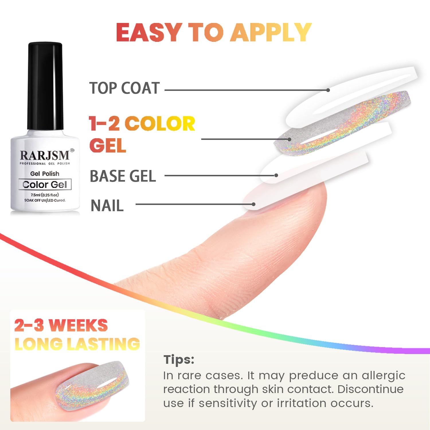 RARJSM safety note reminds to perform skin tests prior to use.