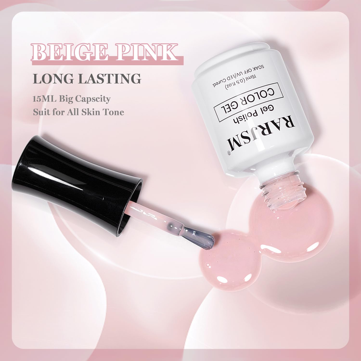 RARJSM nude base ideal for French manicures and softer nail tones