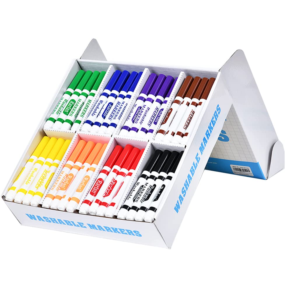 Eight-color pack of Rarlan markers ready for art projects and schoolwork.