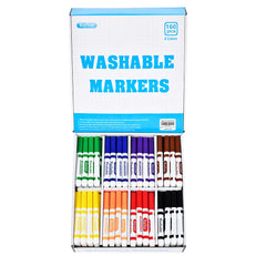 Rarlan washable markers box front displaying eight colors for classroom use.