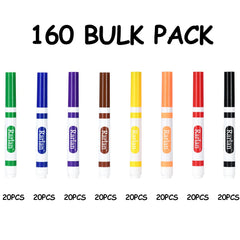 Rarlan conical-tip markers offer broad lines and fine details.
