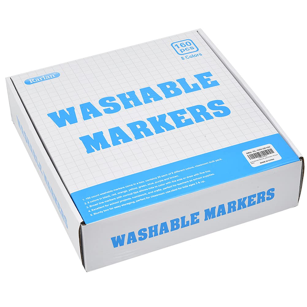 Ideal for kids ages 3 and up during crafts with Rarlan markers.