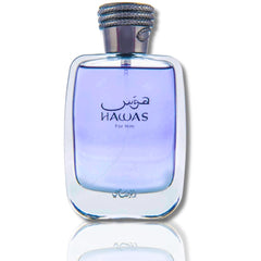 Rasasi Hawas for Him bottle cap detail highlighting luxury craftsmanship