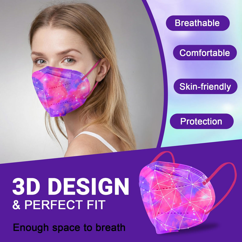 Rasav KN95 mask with elastic ear loops for comfortable wear