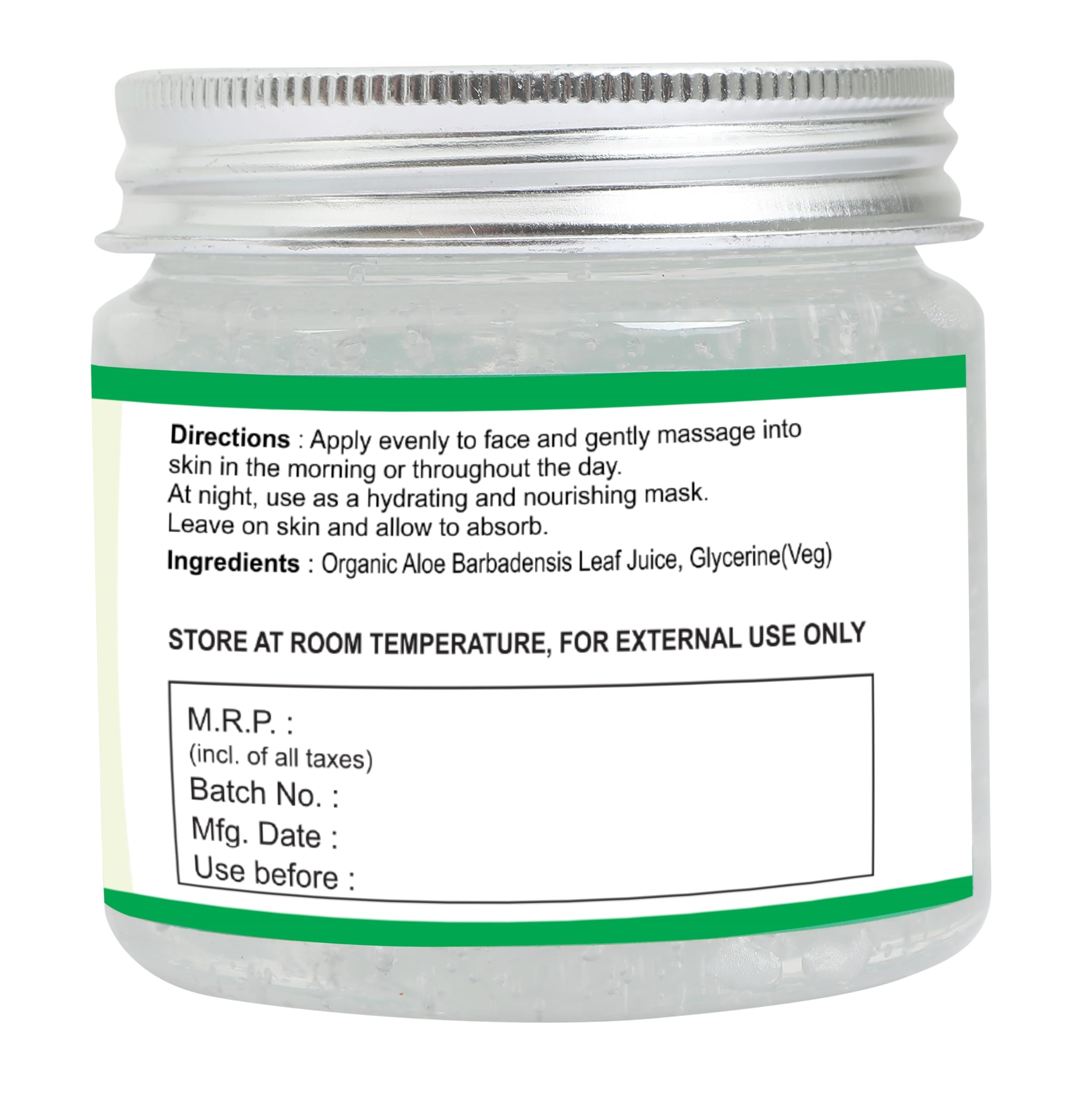 Raslok Aloe Vera Gel easy-dispense cap for quick application.