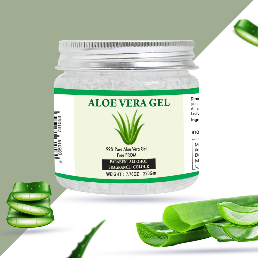 Raslok Aloe Vera Gel suitable for hair care and scalp soothing.