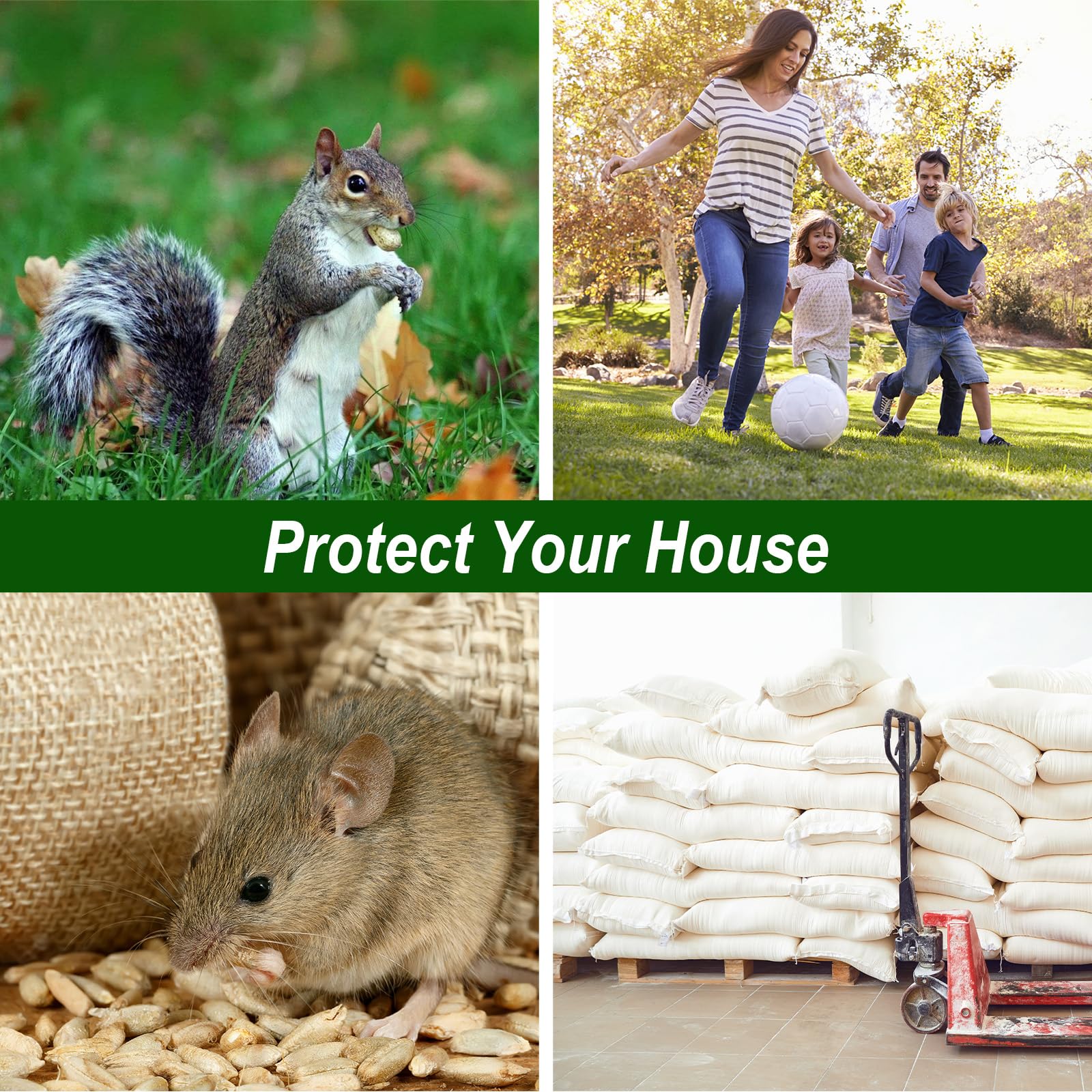 RATITU easy-application ground placement or hanging in a bag