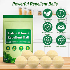 RATITU peppermint scent balls deliver a fresh aroma to deter rodents