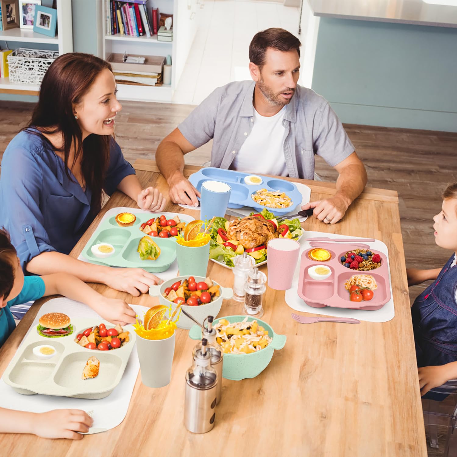 Ratulie unbreakable tableware, ideal for picnics and school lunches.