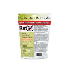 RatX pellets safe around people and pets for household use.