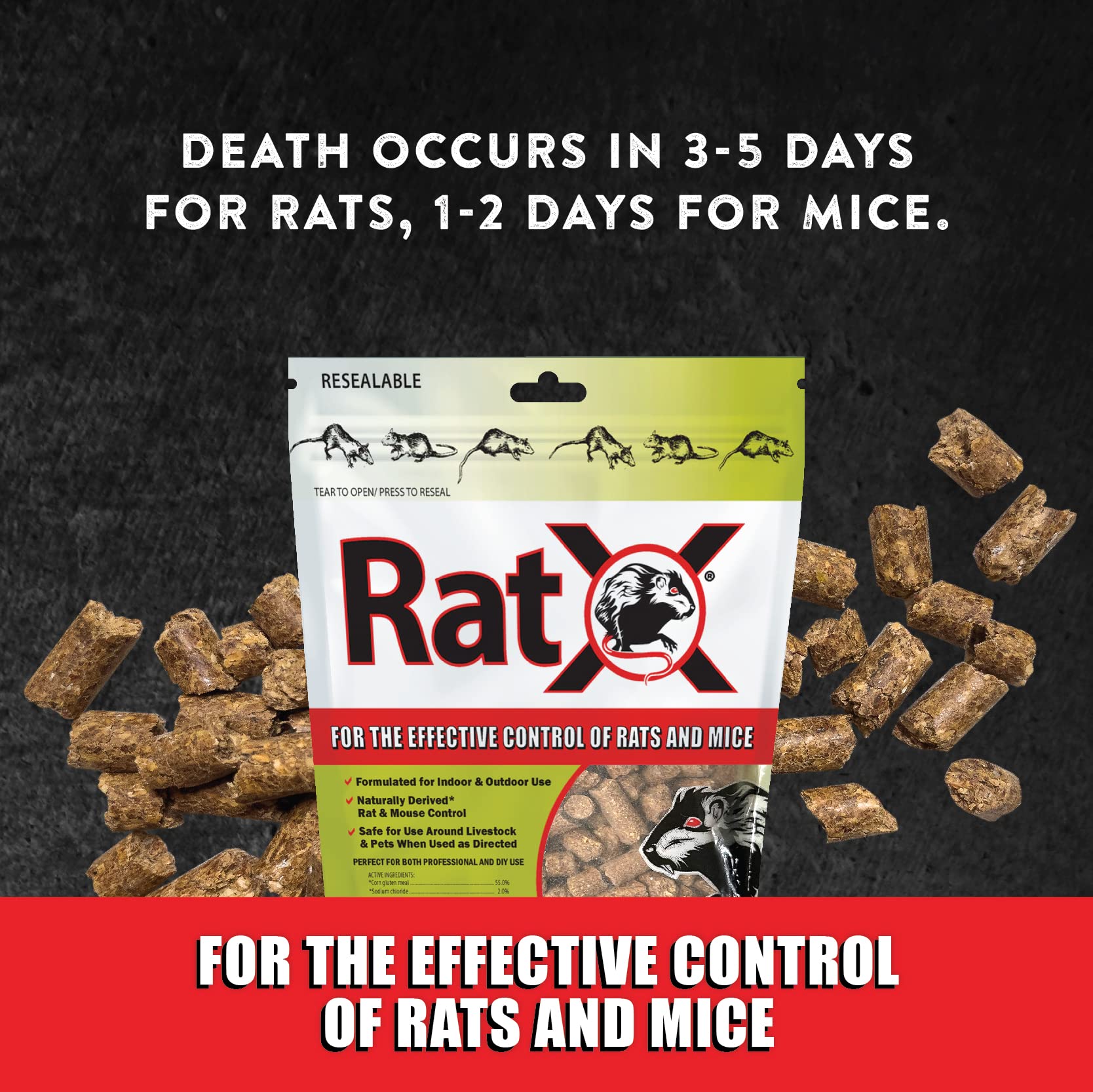 RatX is made with natural ingredients in the USA.