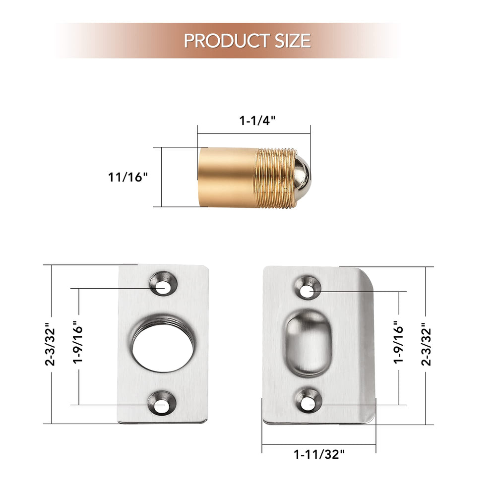 Ravinte brass body detail highlights sturdy, long-lasting hardware