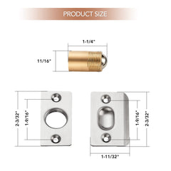 Ravinte brass body detail highlights sturdy, long-lasting hardware