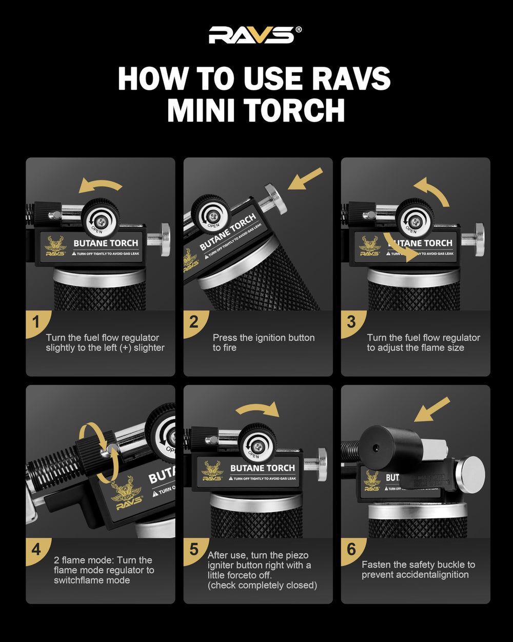 RAVS multi-purpose torch supports cooking crafts and light metalwork