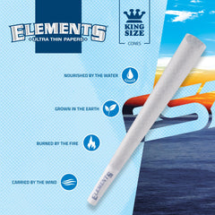 RAW Elements natural Acacia gum edge enhances smooth, reliable burn.