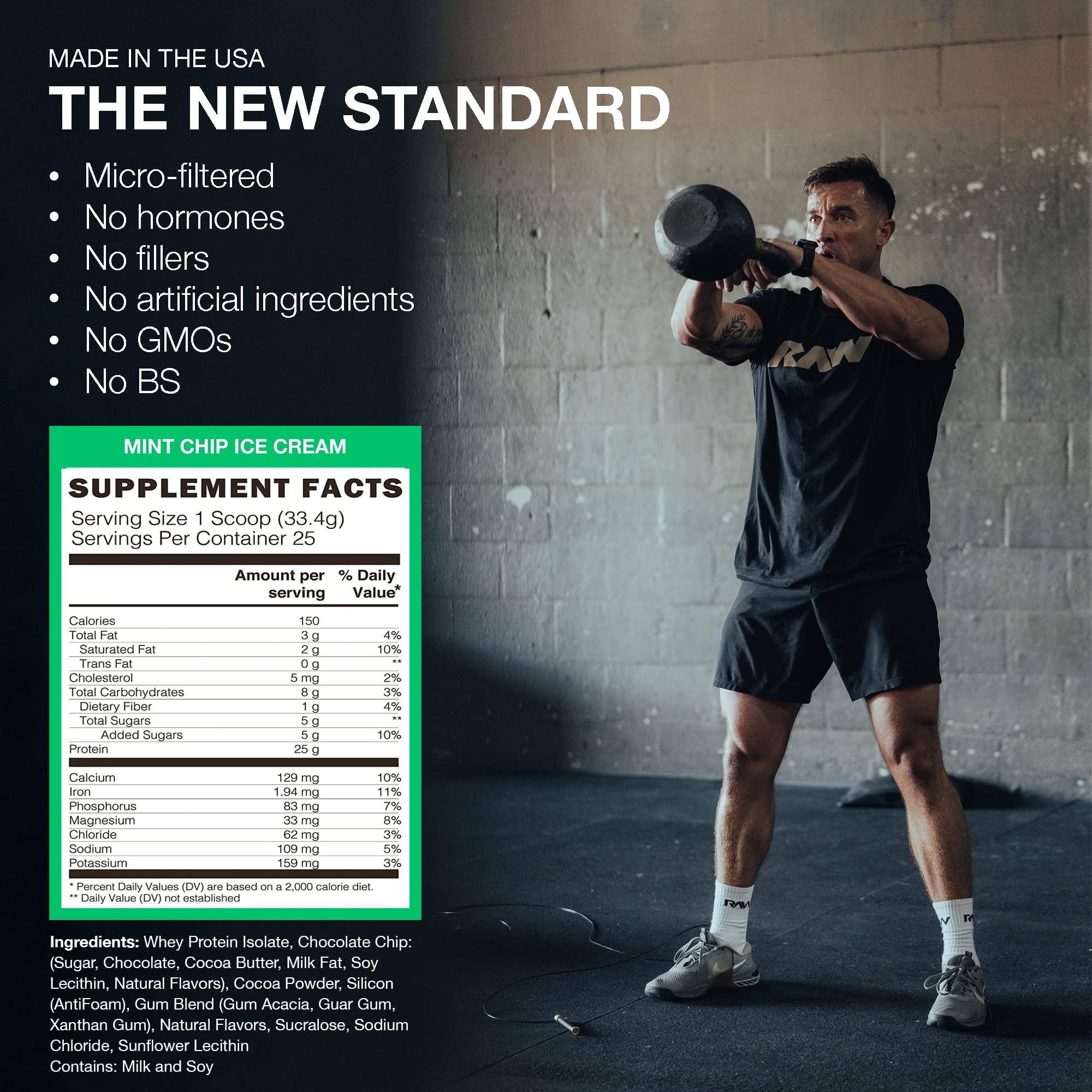 RAW Itholate tub highlighting muscle recovery and clean fueling