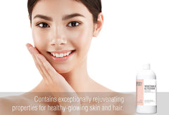 Raw Plus Rare glycerin glass-jar captures clear, viscous texture for skin care.
