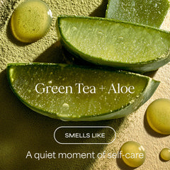 RAW SUGAR bottle pour showing easy lather for sensitive skin