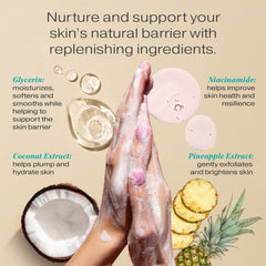 RAW SUGAR maqui berry bottle emphasizes antioxidant-inspired scent and hydration