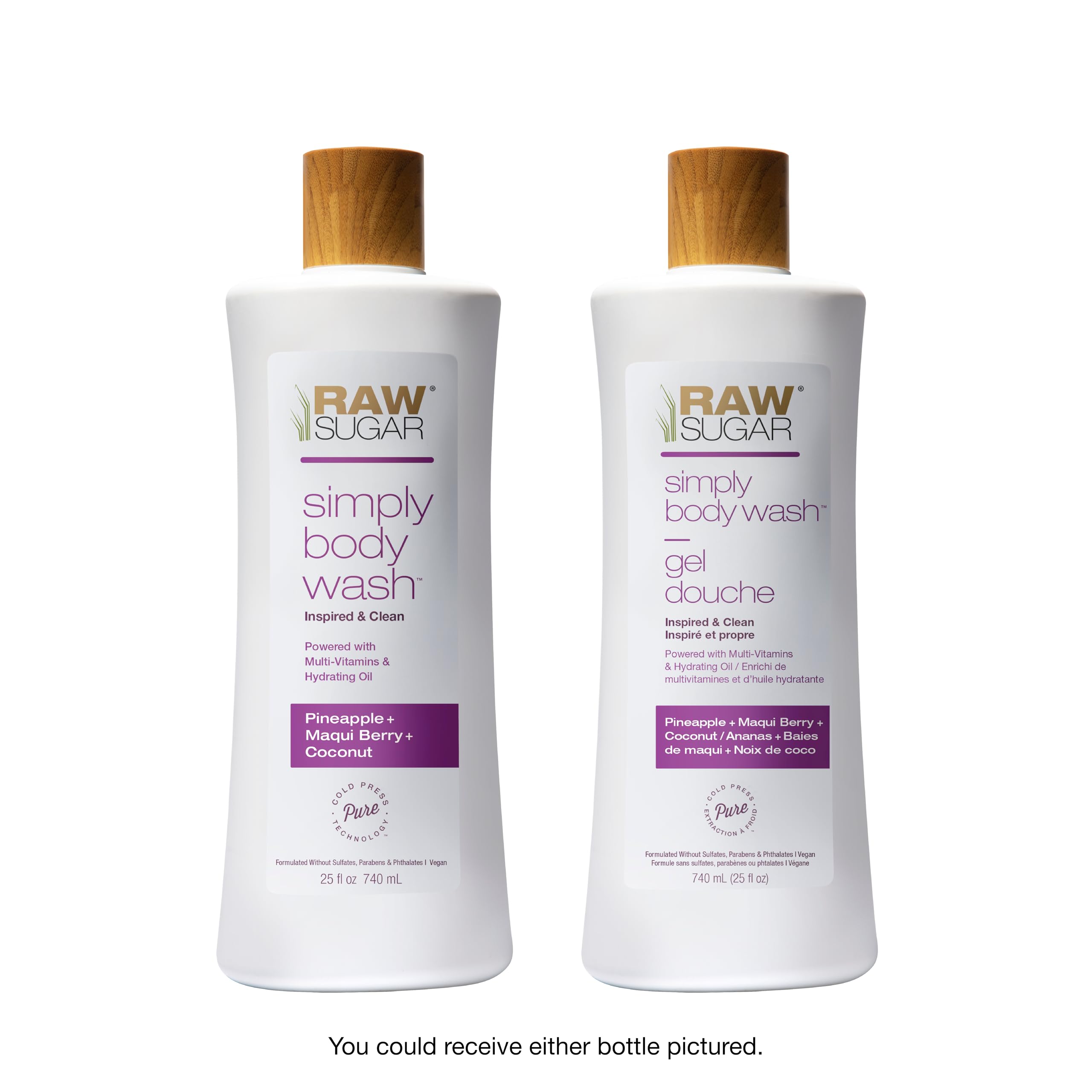 RAW SUGAR Pineapple Maqui Berry Reviver cream texture on skin suggests lightweight hydration and refreshment.