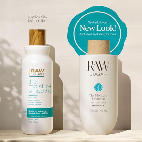 Shower routine with RAW SUGAR set for soft, hydrated hair