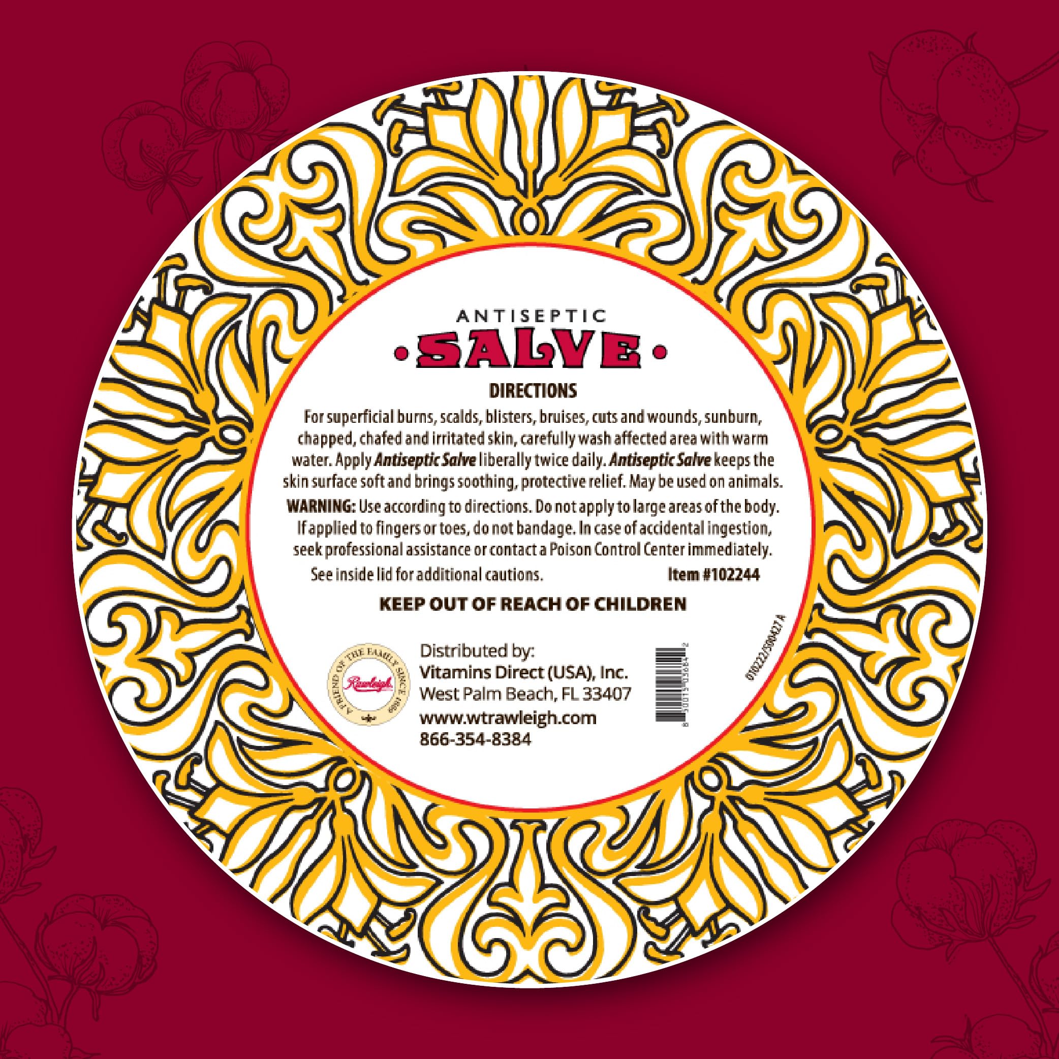 Rawleigh Salve providing soft protective layer on skin surfaces.