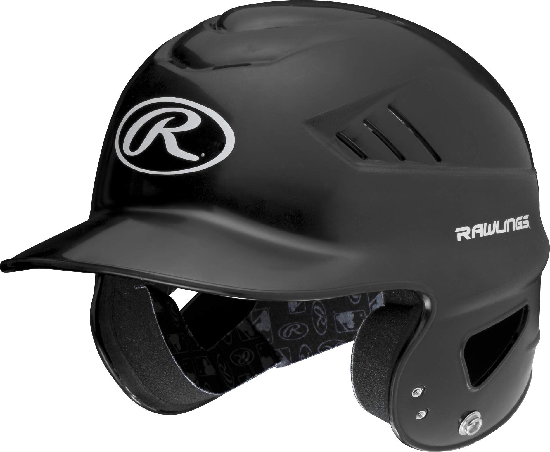 Rawlings COOLFLO helmet front view shows aerodynamic design and protection
