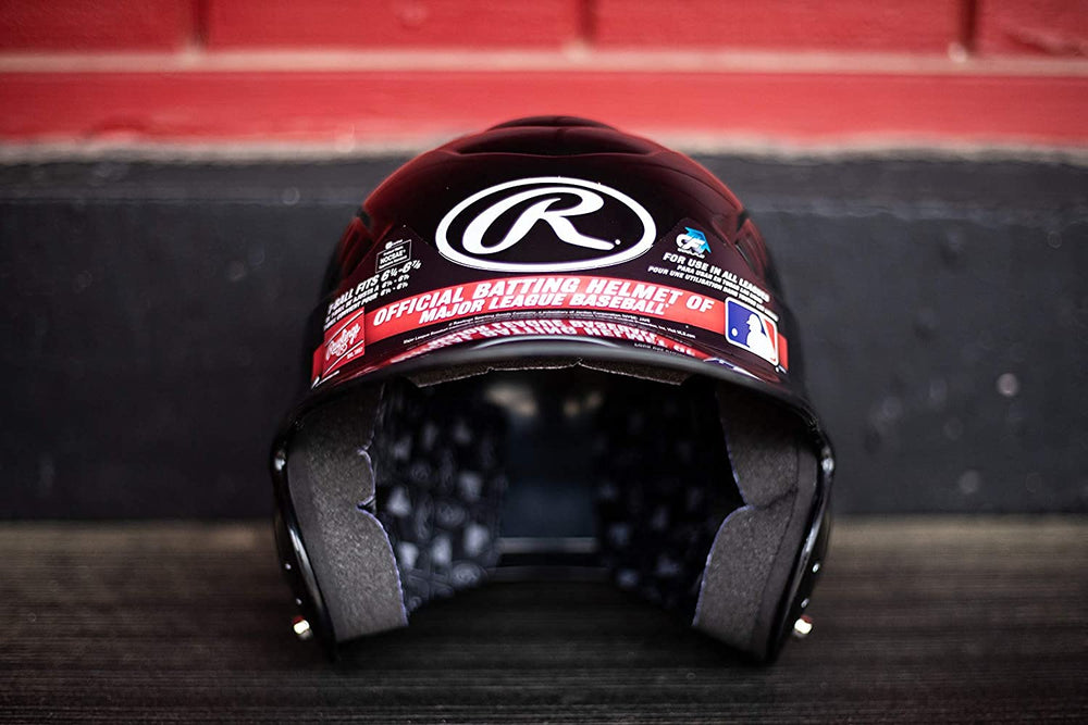 Rawlings COOLFLO T-Ball helmet pink worn by a youth player