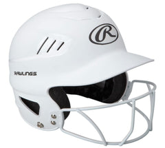 Rawlings COOLFLO Highlighter face guard included for extra coverage