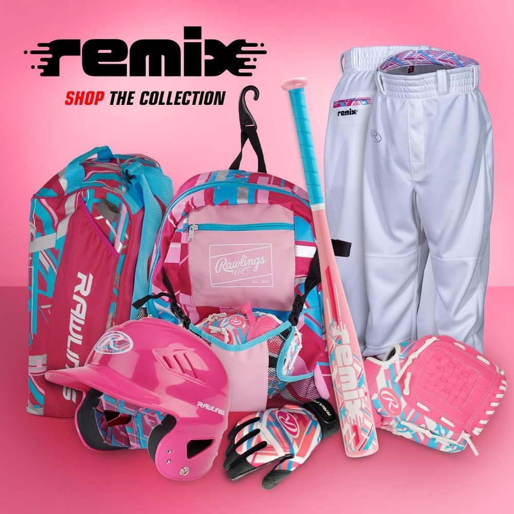 Rawlings Remix T-Ball Bat eye-catching colors help players stand out on the field