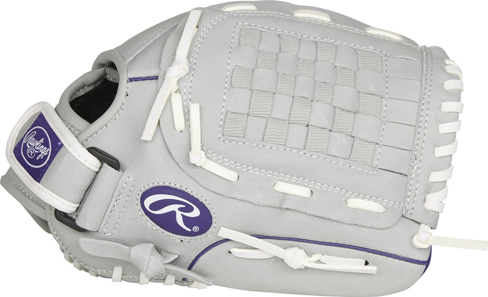 Durable all-leather shell and padded fingers support growing hands.