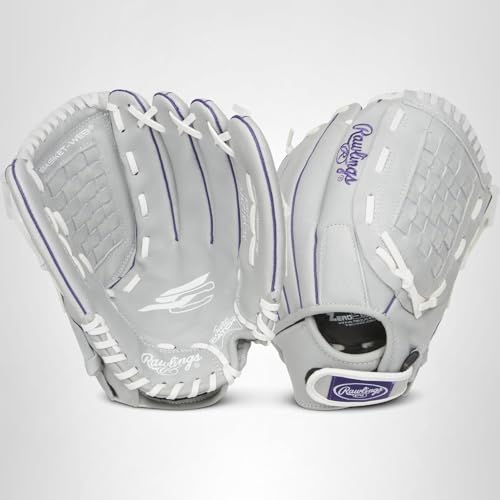 Great for ages 4 to 11, easy-to-use youth softball glove.